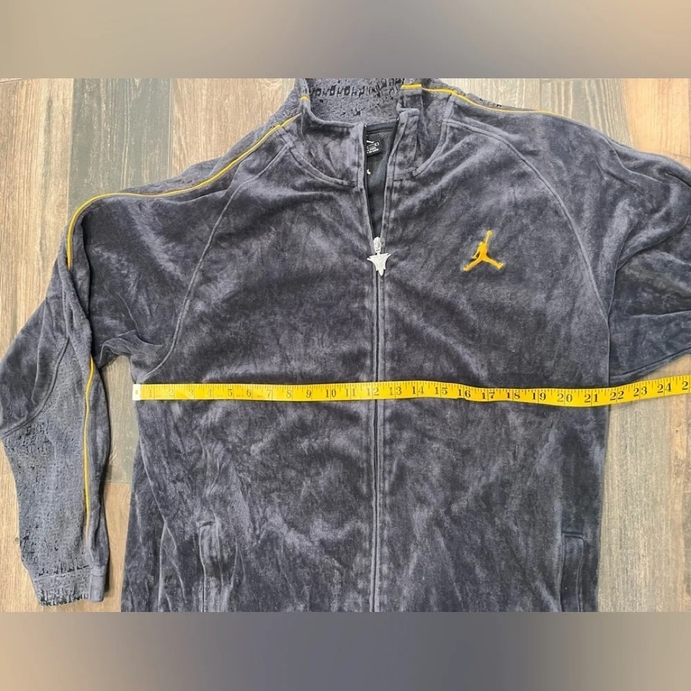 AIR JORDAN MELO VELOUR ZIP JACKET CARMELO ANTHONY y2k vintage basketball large